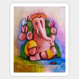 Colorful Ganesh Sticker